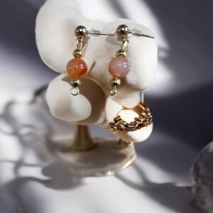 Peach Glow Earrings
