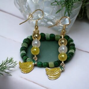 Golden Banana Breeze Earrings