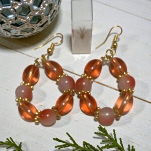 Autumn Glow Hoop Earrings