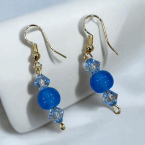Azure Crystal Earrings