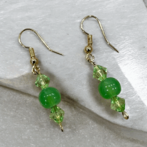 Emerald Heart Earrings