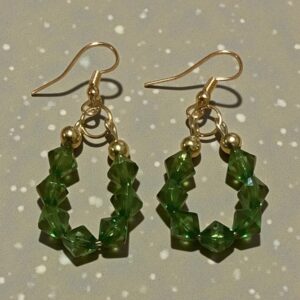 Emerald Twist Hoops