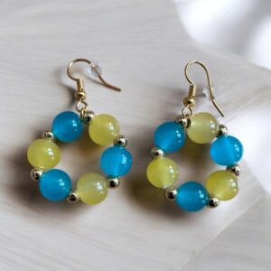 Ocean Sunshine Beaded Earrings