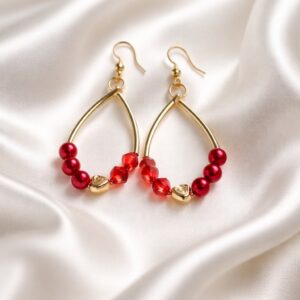 Ruby Heartlight Earrings