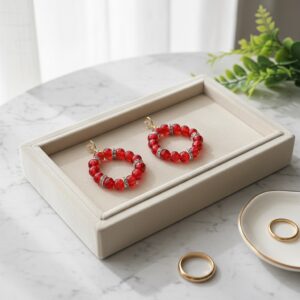 Crimson Radiance Hoops ❤️✨