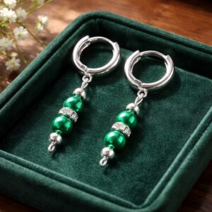 Finish Line Faith - Emerald Earrings