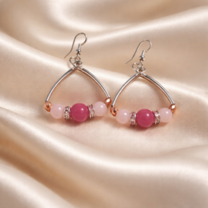 Blush Bold – Pink & Rose Silver Drops
