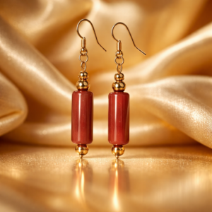 Crimson Crown Earrings