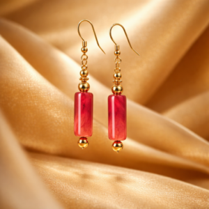 Ruby Flame Earrings